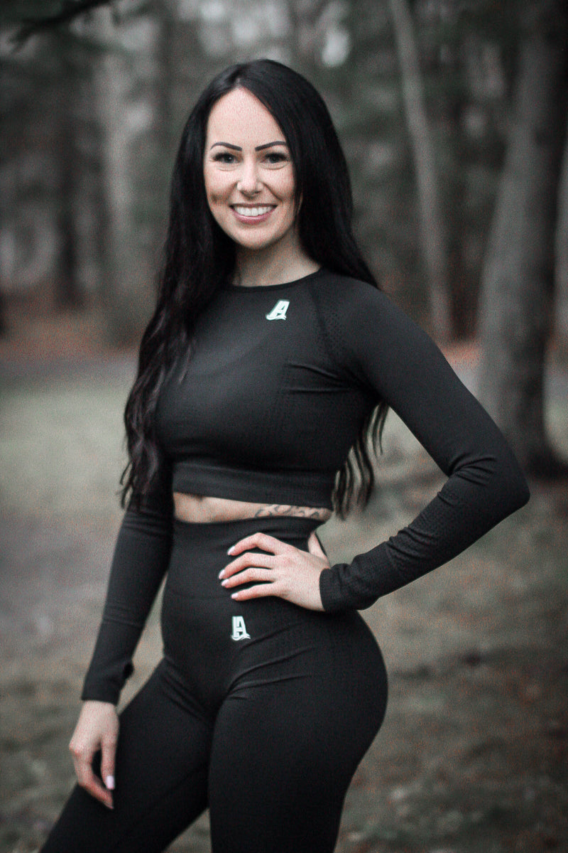 Energy Long Sleeve Cropped Tops – Atlantic Athletics